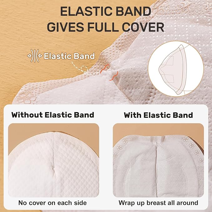 NCVI Nursing Pads Disposable, Super Absorbent and Keep Dry, 120 Count Breast Pads for Leaking Milk, Soft &Thin Nipple Pads for Nursing Moms, Breastfeeding Essentials