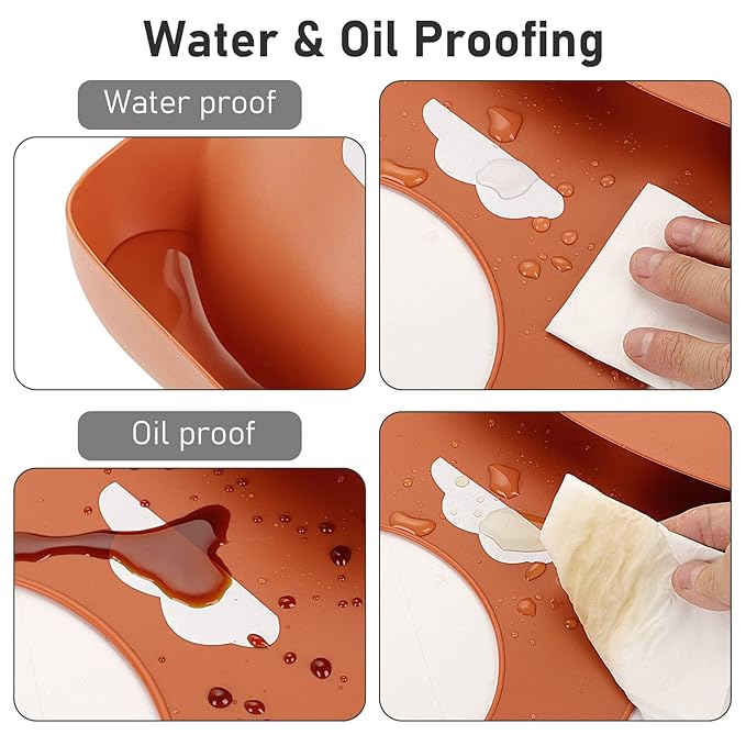 ME.FAN Silicone Baby Bibs for Babies & Toddlers | Adjustable Silicone Bibs Set of 2