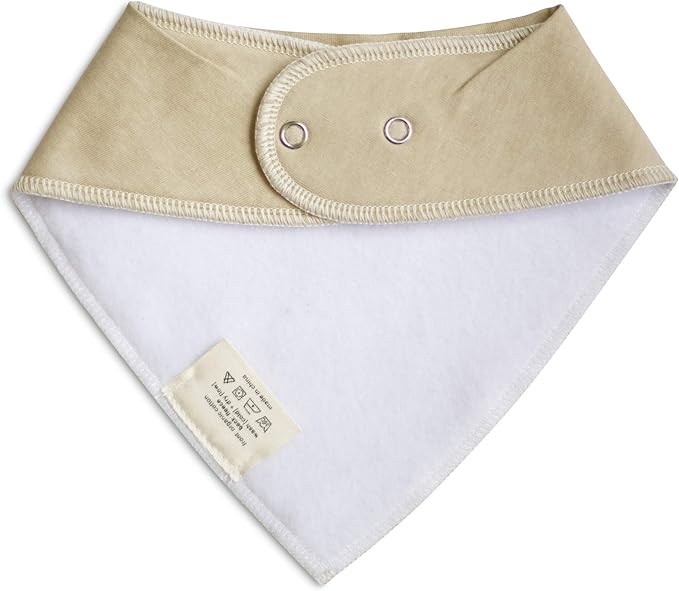 Denver James Bandana Feeding Drool Baby Bib I Soft Organic Cotton I Fleece Back