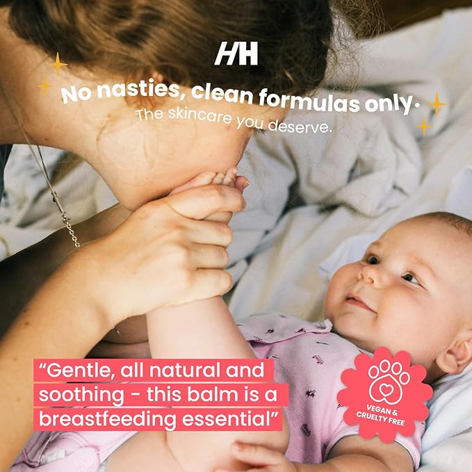 100% Natural Nipple Cream Safe for Breastfeeding - Handmade Heroes Nipple Balm Breastfeeding Essentials Post Partum Essentials - Nipple Butter Sore Nipple Relief Breast Pump Lubricant