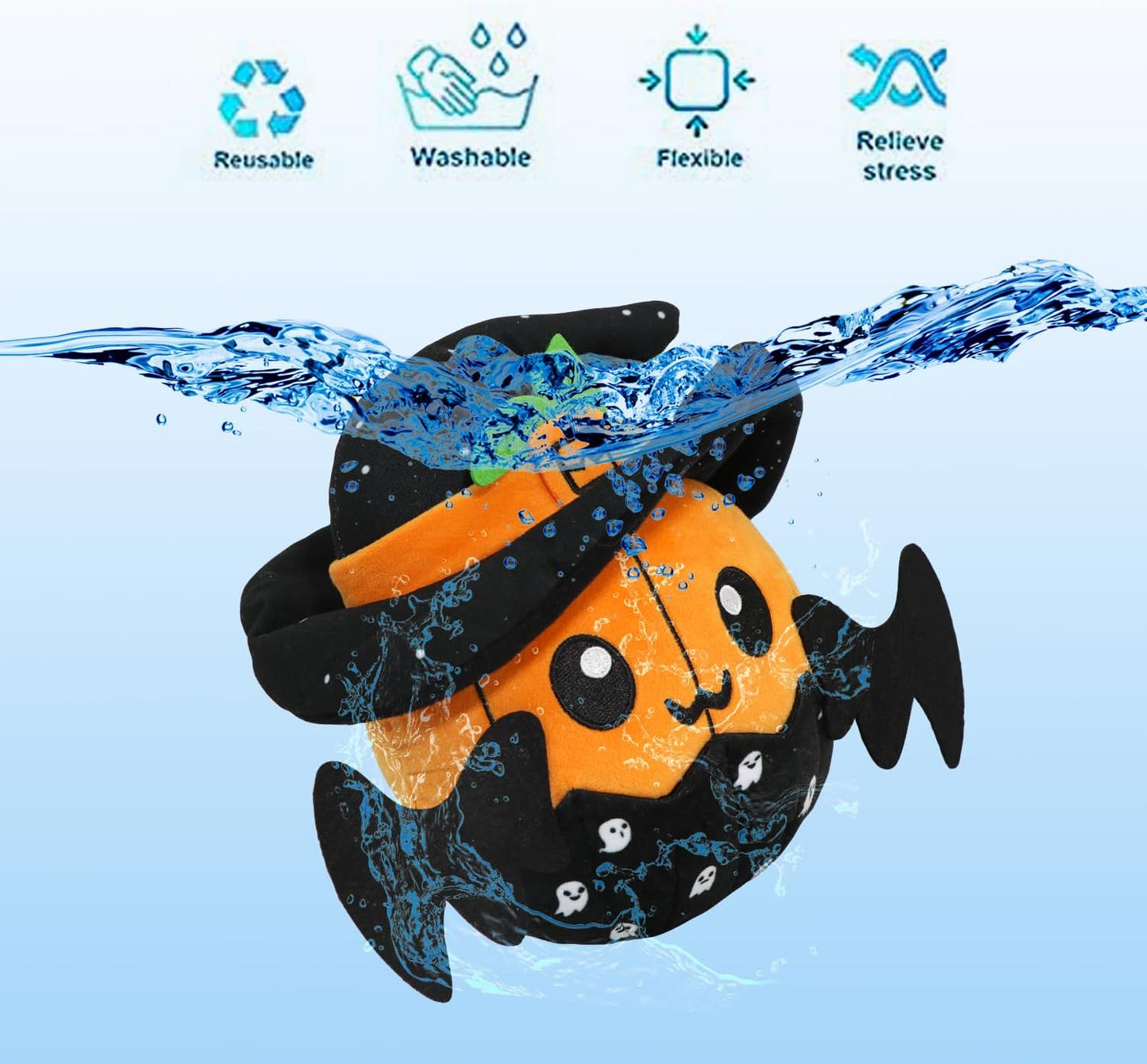 Halloween Plush Witch Dolls, Cute Pumpkin Witch Plushies - Stuffed Animal Pillow Toys for Boys & Girls, Birthday Gifts