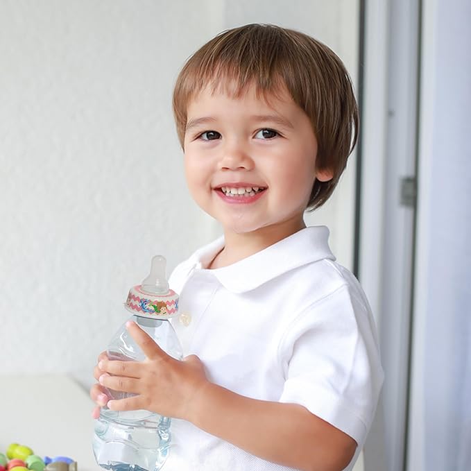 Refresh-a-Baby Reusable Bottle Top Nipple Adapter – Instantly Convert Any Bottle into a Sippy with Soft Silicone Nipples – Ideal for On-The-Go Feeding, BPA-Free, & Easy to Clean Pack of 2 (Mermaid)