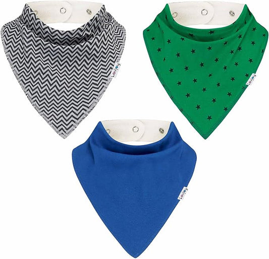 Lovjoy Large Bandana bibs - Special Needs Bibs - For Older Children, Youth and Adults - Practical, absorbent and Stylish