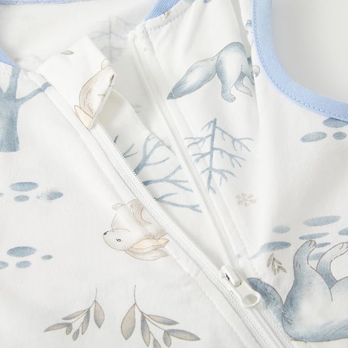 Duomiaomiao 2 Pack 0.5 TOG Toddler Sleep Sack 36-48 Months 100% Cotton Lightweight Baby Sleep Sack with Feet, Breathable Comfy Toddler Wearable Blanket