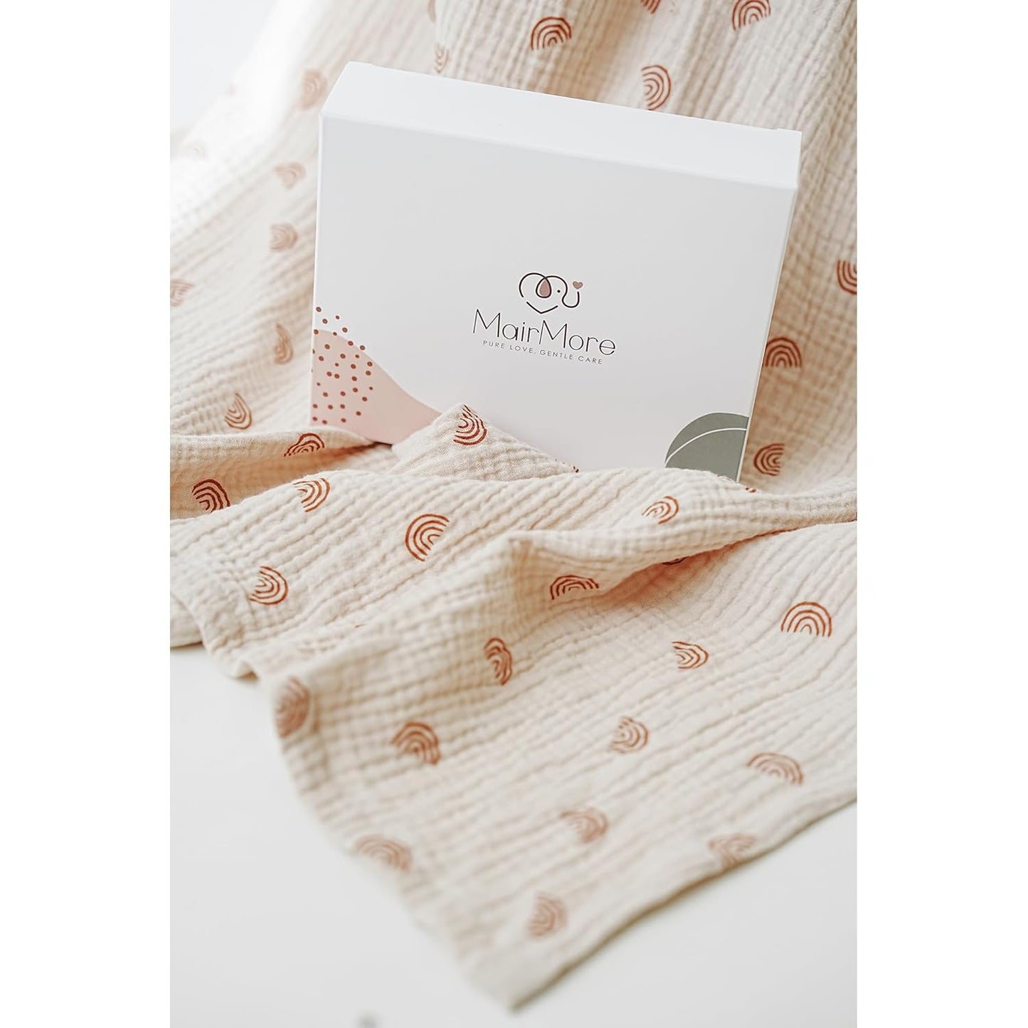 Muslin Nursing Covers for Breastfeeding, Privacy Breast Feeding Cover with Arch Neckline for Mom and Baby, Breathable 100% Cotton Nursing Apron Multi-use Stroller Cover