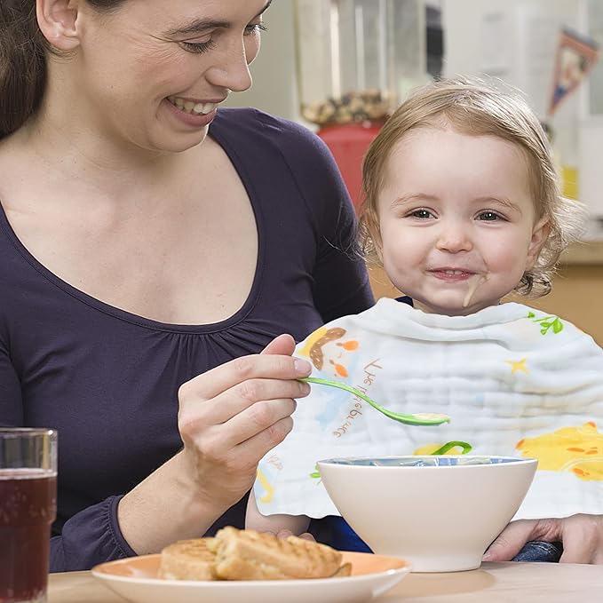 FOOK FISH Muslin Burp Cloths Cotton Burping Cloth 20'' X 10'' Pack of 6 for Baby Spit Up Cloths for Newborn,Absorbent,Soft,Large,6 Layers,Baby Burp Rags,Unisex,for Boys and Girls(Colorful)