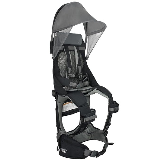 WIPHA Hiking Backpack Carrier, Lightweight Toddler Shoulder Carrier with Sun Shade, Saddle Toddler Backpack for Kids 6 Months to 4 Years Old