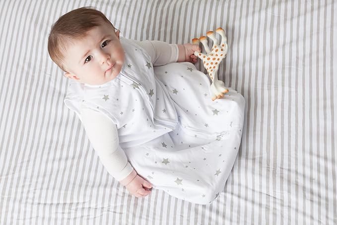 Baby Wearable Blanket - Baby Sleep Sack 100% Cotton - Sleep Sack 3-6 Months - Comfy Soft Lightweight, 2-Pack Set Gender Neutral Grey