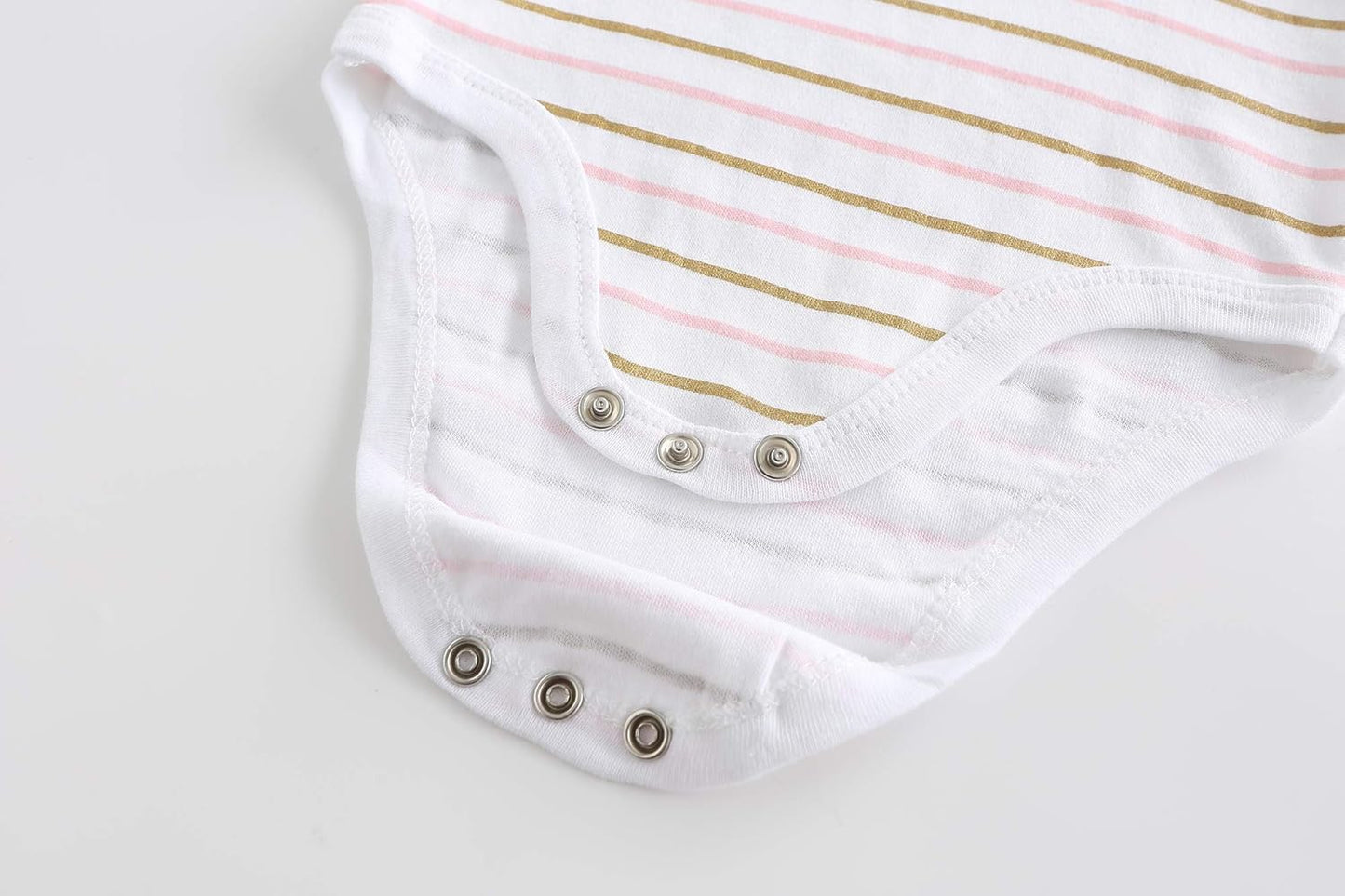 Kiddiezoom Baby Bodysuit Newborn Short Sleeve baby One-Piece Cotton 5-Pack baby clothes