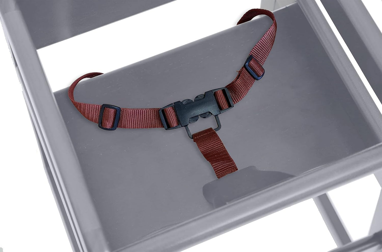 Wooden High Chair for Baby & Toddler – Restaurant-Style Stackable HighChair with Commercial Grade Solid Wood for Dining Table & Kitchen – Compact & Portable Design for Home & Restaurant Use - Gray