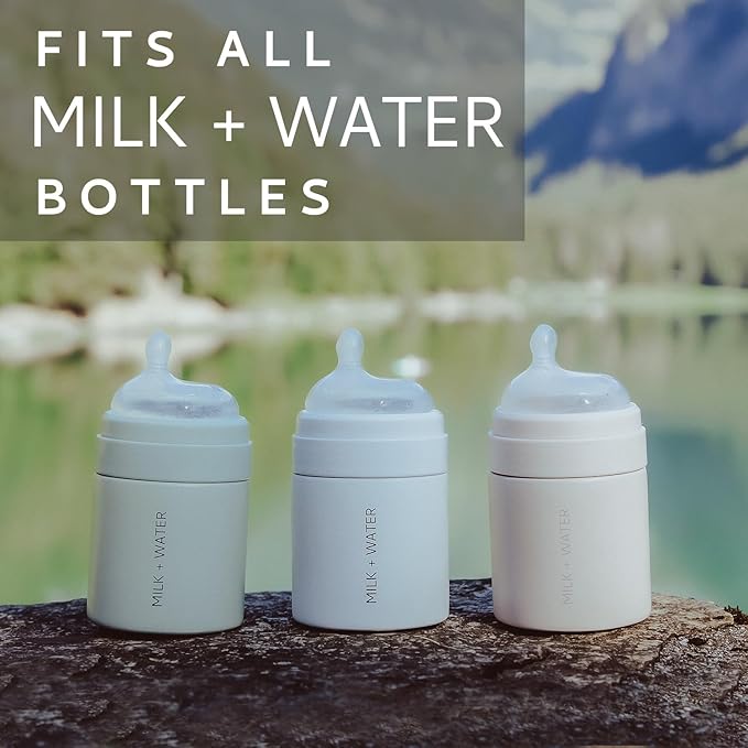 MILK & WATER Anti-Colic Nipples, Set of 2 - Fast Flow (6+ Months) Super Latch Nipple Pack - Mimics Natural Feeding for Easy Transition from Breast to Bottle - BPA-Free, Soft Silicone