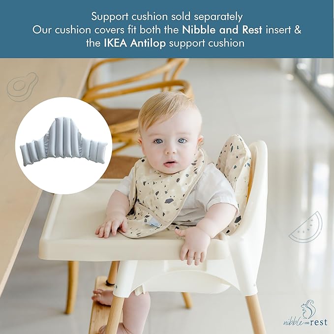 Nibble and Rest Highchair Insert Cover, Compatible for IKEA Antilop Highchair, High Chair Accessories Stain-Proof and Wipeable Insert Cover (Cushion NOT Included)(Dinosurdays)