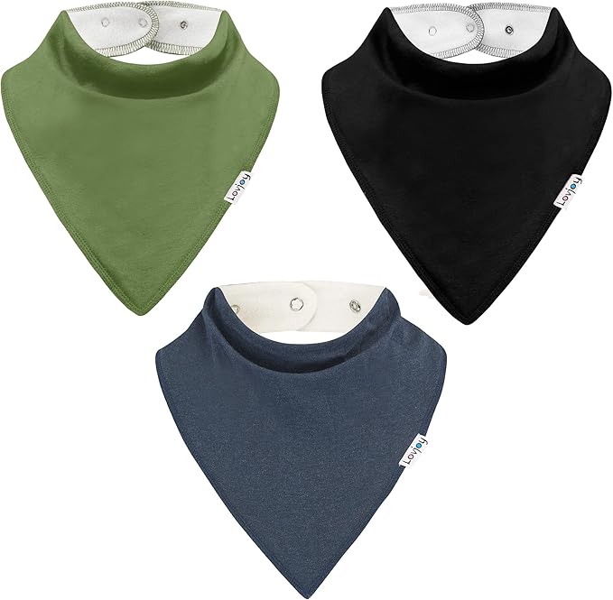 Lovjoy Large Bandana bibs - Special Needs Bibs - For Older Children, Youth and Adults - Practical, absorbent and Stylish
