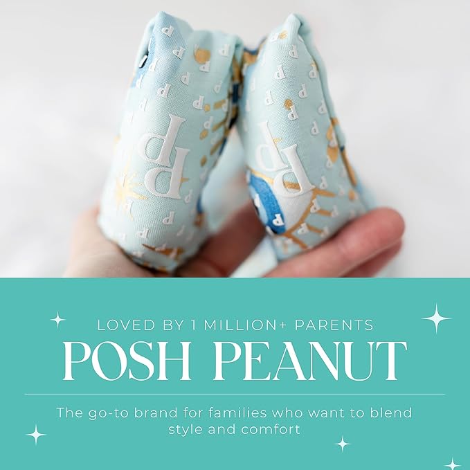 Posh Peanut Convertible Baby Sleepers - Girls Footless Baby Pajamas with 2 Way Zipper for Easy Diaper Changes