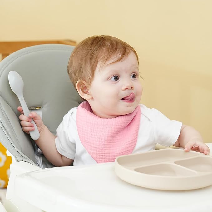 Muslin Baby Bibs Baby Drool Bandana Bibs for Baby Girls Boys Infant Newborn Toddler Drooling and Teething