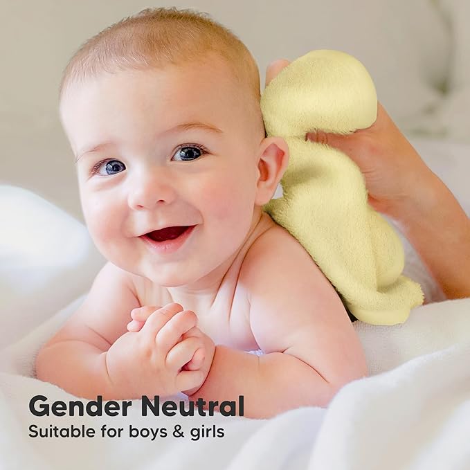 6-Pack Baby Washcloths - Soft Absorbent Viscose from Bamboo Wash Cloths for Babies, Kids, Toddlers, Infant, Newborn Bath Towels, Gentle on Sensitive Skin, 10x10 Reusable Face Towels (Carrot)