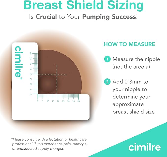 Cimilre 28MM Breast Shields, Spare & Replacement Breast Shields for The Cimilre Breast Pump, Comfortable Breast Pump Parts for Nursing Moms, 28MM Shields (Set of 2)