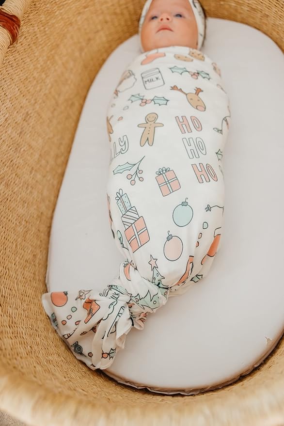 Copper Pearl Large Premium Knit Baby Swaddle Receiving Blanket Cindy
