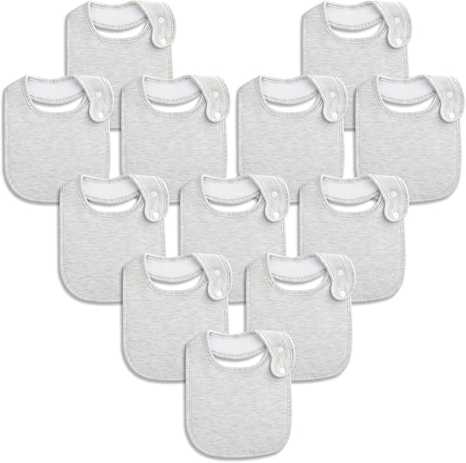 Baby Bibs Soft and Absorbent Organic Cotton Bandana Drool Bibs Set for Boys Girls Newborn 0-36 Months