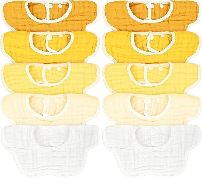 Baby Bibs Muslin Drool Teething Drooling Bibs for Baby Girl Boy Muslin Cotton