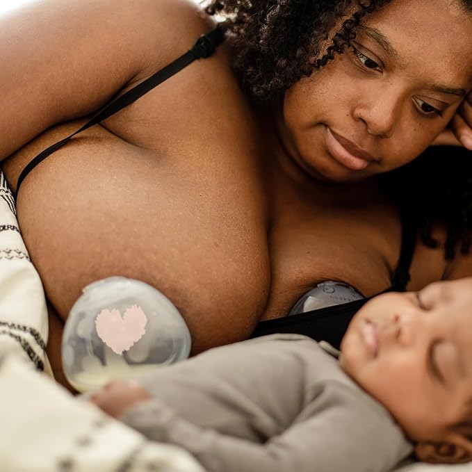 haakaa Silicone Breast Pump and Ladybug Breast Shells Combo for Breastfeeding Moms to Collect Breast Milk| Pumping and Nursing| Portable Breastmilk Catcher(pump-4oz/100ml,1pk; Shell-2.5oz/75ml,1pk)