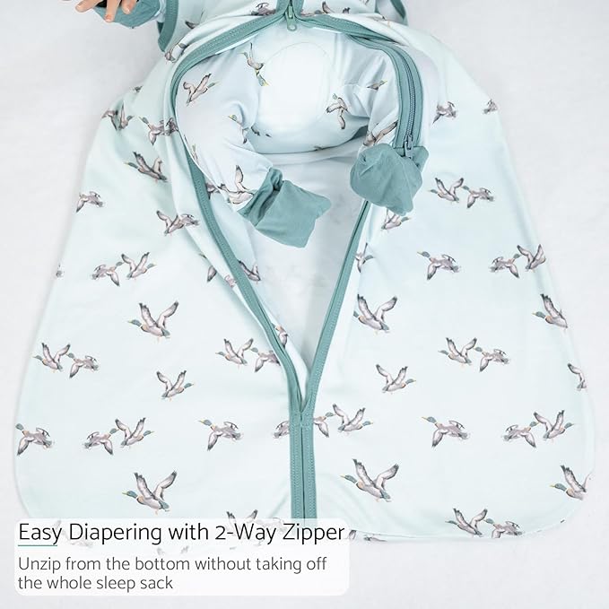 LollyBanks Baby Sleep Sack, 100% Cotton Wearable Blanket 2-Way Zipper Sleep Sacks