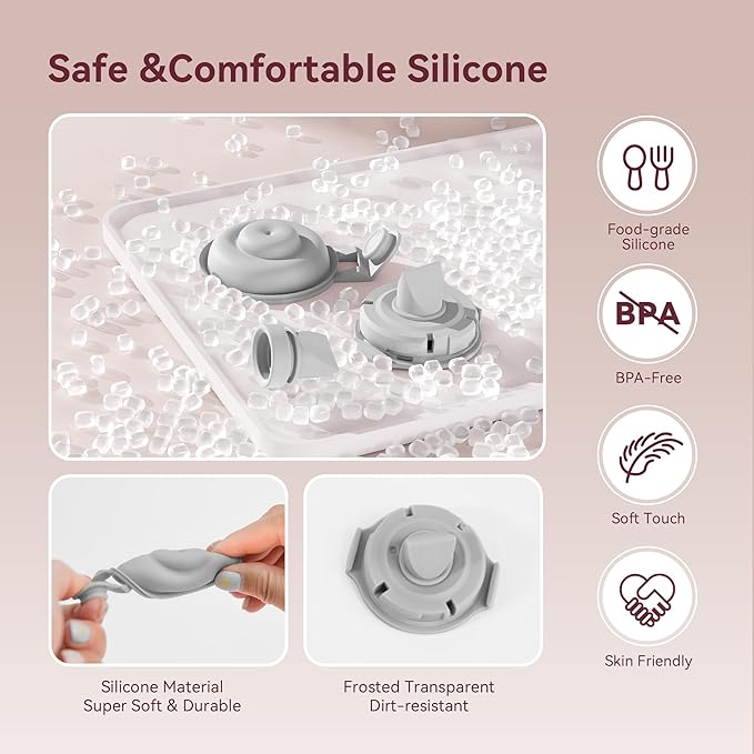 6 Pack M9 Silicone Diaphragms Compatible with Momcozy Mobile Flow, Mom Cozy M9 Replacement Parts