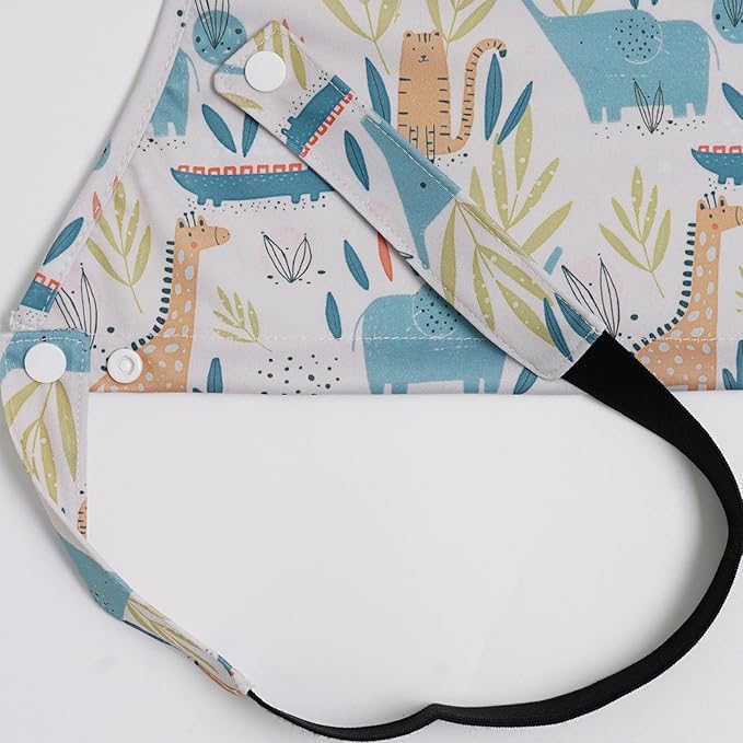 Long Sleeve Baby Bib - Mess-Proof Feeding Bibs for Babies - Adjustable, Waterproof, and Highchair/Table Attachment