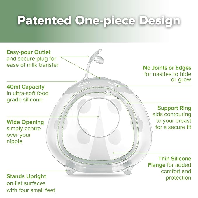 haakaa Ladybug Milk Collector 1.4oz/40ml 1pc - Wearable Nursing Cup | Soft Breast Shell | Breastmilk Saver | Portable Letdown Catcher for Pumping On The Go Breastfeeding Moms, Protects Sore Nipples