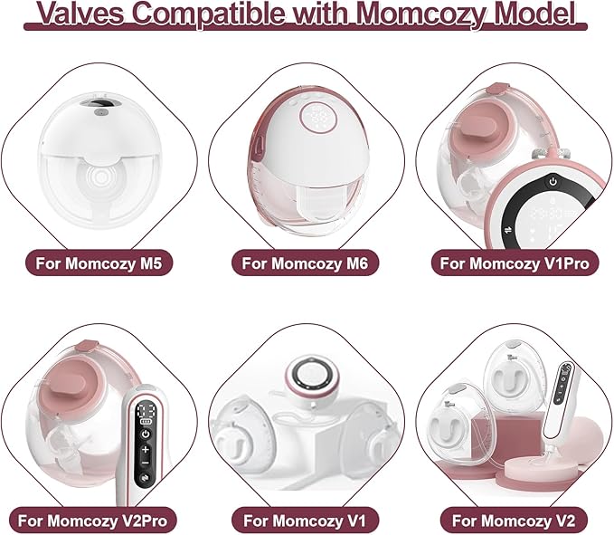 2pcs Collector Set Compatible with Momcozy M5 Breast Pump, Replacement Pump Parts Accessories Compatible for M5 Momcozy