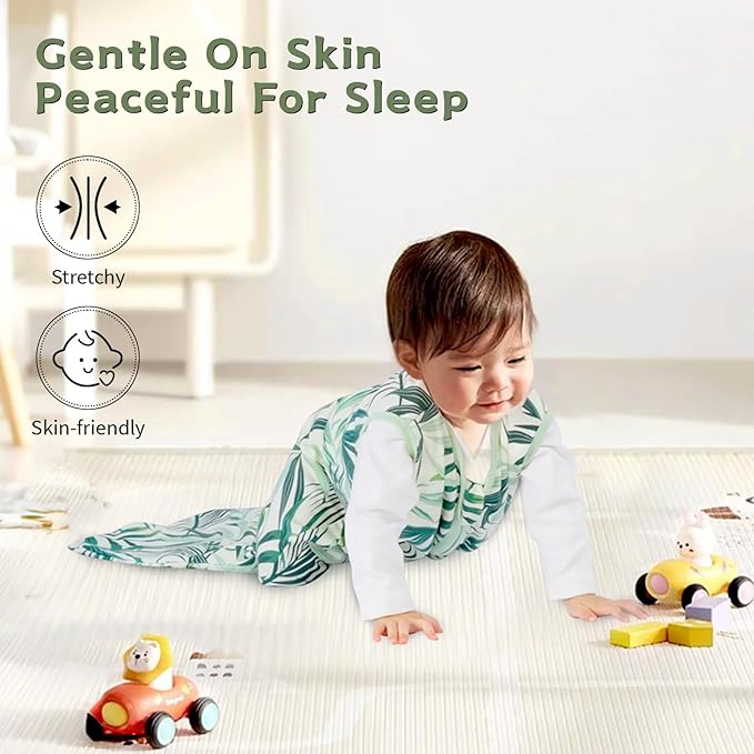 Baby Sleep Sack 0-6 Months,100% Cotton TOG 0.5 Wearable Blanket for Newborn and Infant, 3 Pack 2-Way Zipper Lightweight Sleeping Bags for Toddler