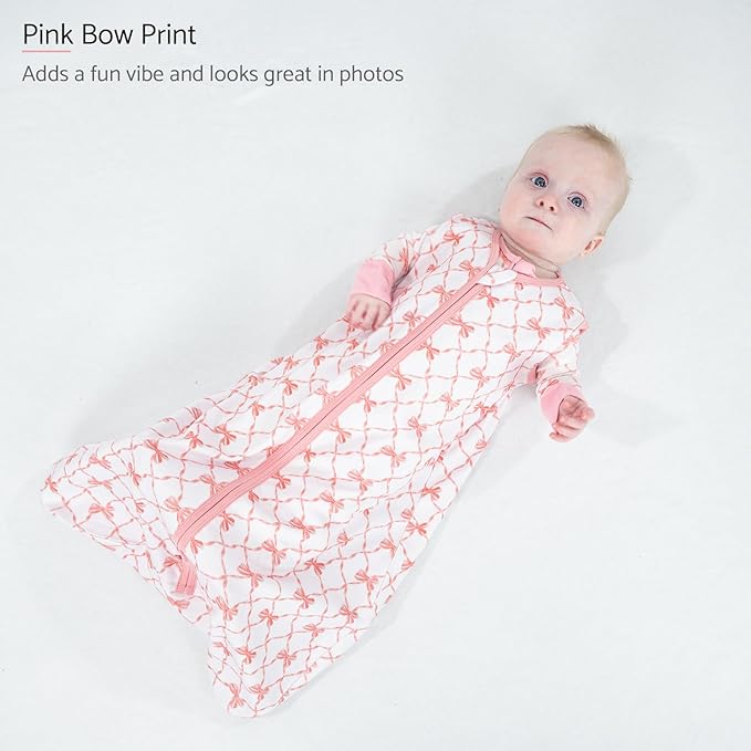 LollyBanks Baby Sleep Sack, 100% Cotton Wearable Blanket 2-Way Zipper Sleep Sacks