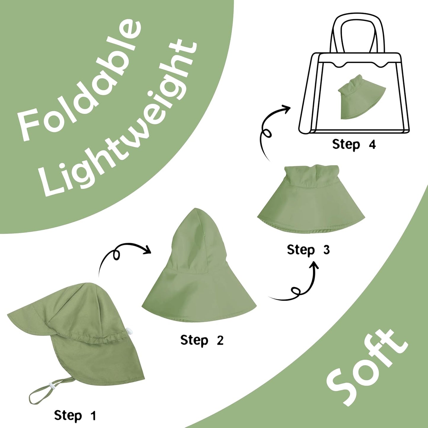 2 Pack Baby Sun Hats UPF 50+ Toddler Beach Hat for Girls Boys 0-4 Years