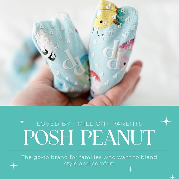 Posh Peanut Convertible Baby Sleepers - Girls Footless Baby Pajamas with 2 Way Zipper for Easy Diaper Changes