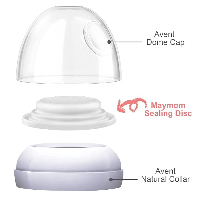 Maymom Brand Bottle Parts Compatible with Philips Avent Natural, Avent PP or Glass Bottles (Sealing Disc)