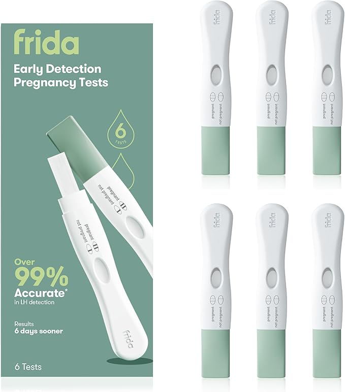 Frida Fertility Early Detection Pregnancy Tests | Easy at Home Pregnancy Tests, Over 99.9% Accurate HCG Test Strips, Early Results, Quick + Easy to Use | 6 Pregnancy Tests