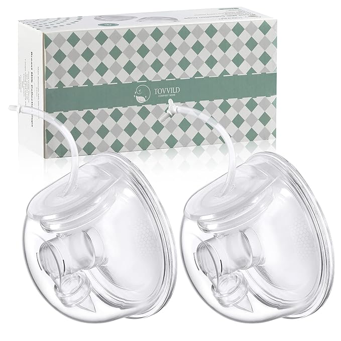 Breast Pump Milk Collection Cup - Compatible with Spectra S1/S2/S9, Not Original Accessories, Replace Breast Pump Kits, 24mm Flange Milk Collector Cup Tubing Parts