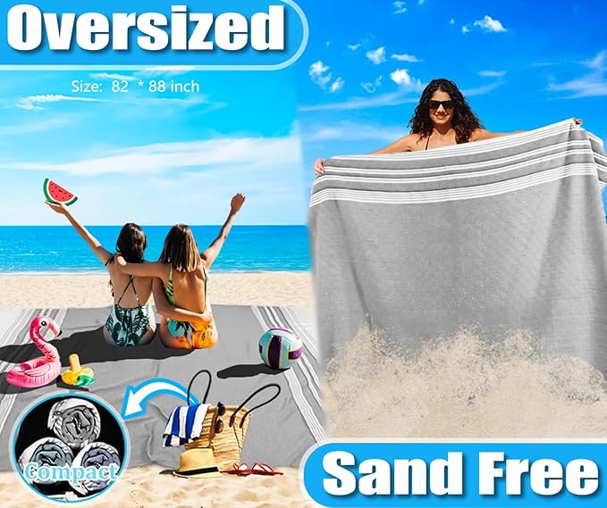 Large Throw Blanket Yoga Blanket Turkish Beach Towel Mens Birthday Gift Idea Dad Father Day Husband Brother Uncle Boyfriend Male Grandpa Him Appreciation Thank You Retirement 60th 50th 40th 30th