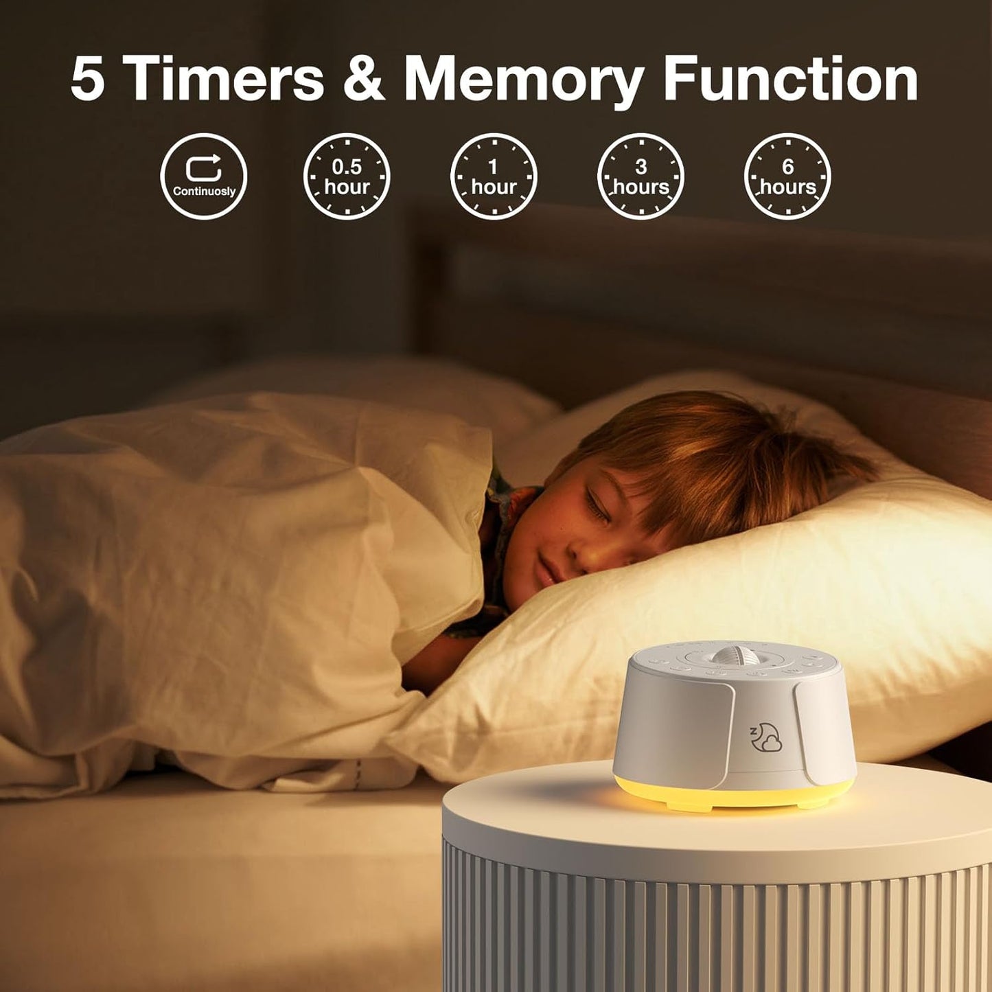 Sound Machine LEICEX White Noise Machine - 30 Soothing Sounds, 10 Colors Night Light, Rechargeable Battery- Travel Portable Sound Machine for Sleep Baby Adults, Perfect Sleeping Companion