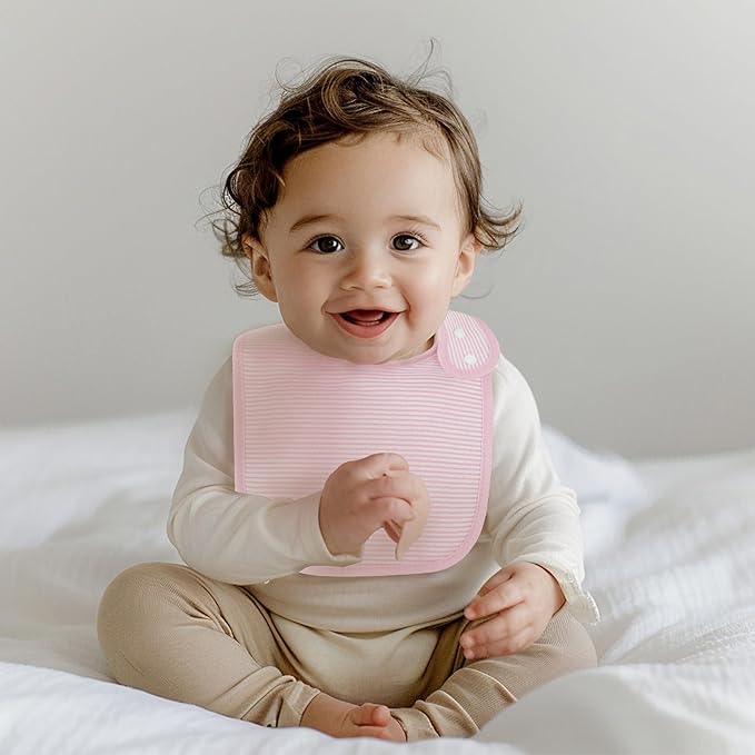Baby Bibs Soft and Absorbent Organic Cotton Bandana Drool Bibs Set for Boys Girls Newborn 0-36 Months