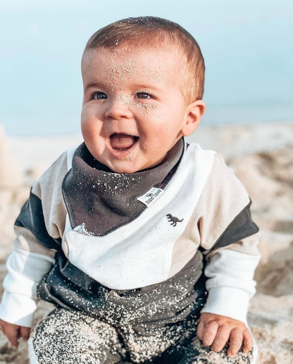 DiaperSquad's Baby Bibs for Drooling and Teething, Bibs for Boys, Baby Girl - Solid Cotton Baby Drool Bibs