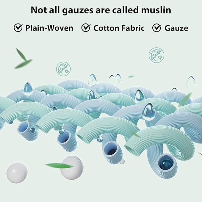 LifeTree Baby Swaddle Blankets Girls, Organic Muslin Swaddle Blankets Unisex Swaddling Wrap Receiving Blanket for Newborn, Organic Cotton, Large 47 x 47 inches, Lavender & Mauve