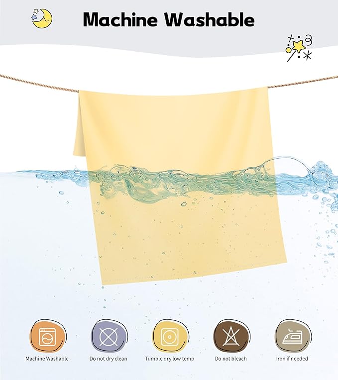 Deep Dream Toddler Pillowcases for 13x18 Pillow 2 Pack, 100% Cotton Travel Pillow Case Cover, 600 Thread Count Cotton Pillow Covers, Soft & Breathable Pillow Cases Envelope Closure, Mustard Yellow