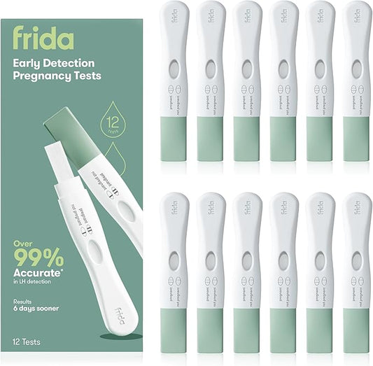 Frida Fertility Early Detection Pregnancy Tests | Easy at Home Pregnancy Tests, Over 99.9% Accurate HCG Test Strips, Early Results, Quick + Easy to Use | 12 Pregnancy Tests