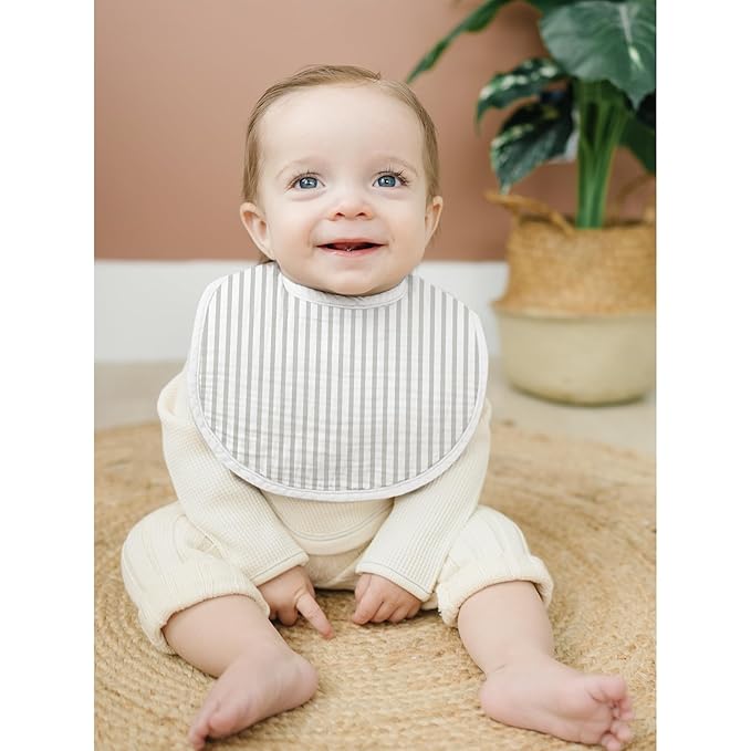 Konssy Muslin Baby Bibs 8 Pack Baby Bandana Drool Bibs Cotton for Unisex Boys and Girls, Soft Absorbent Set for Teething and Drooling