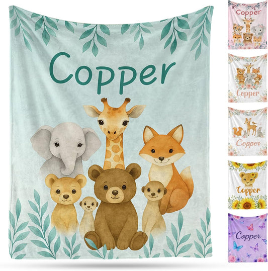 Ship Next Day, Personalized Baby Blanket – Printed in USA, Custom Baby Blanket for Boys & Girls, Baby Blanket with Name, Baby Shower, Easter, Christmas, Birthday Newborn & Toddler Gifts, Baby Gifts