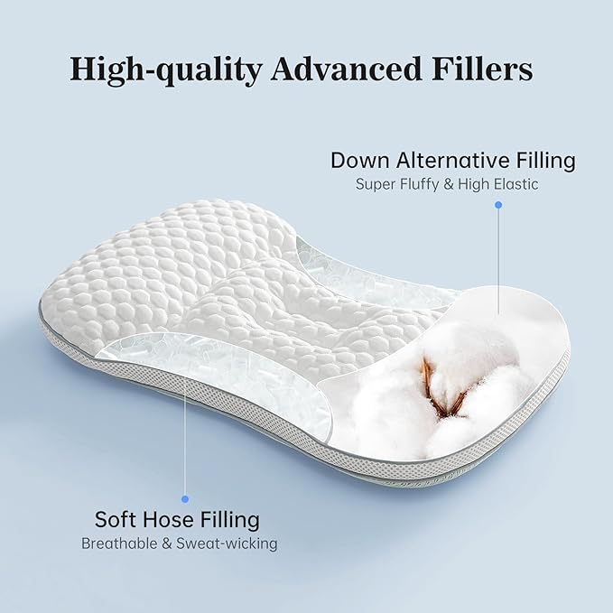 Reidio Toddler Pillows Double Sided Cooling Fabric & Breathable Mesh Kids Pillow Dual Heights Toddler Ergonomic Design Advanced Hose Filler Machine Washable (Rose, H1)