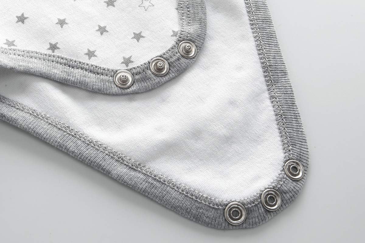 Kiddiezoom Baby Bodysuit Newborn Short Sleeve baby One-Piece Cotton 5-Pack baby clothes