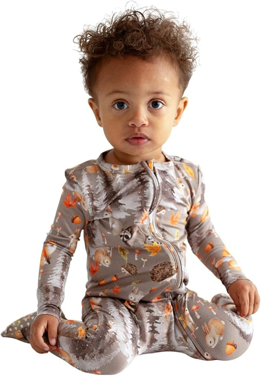 Posh Peanut Convertible Baby Sleepers - Girls Footless Baby Pajamas with 2 Way Zipper for Easy Diaper Changes