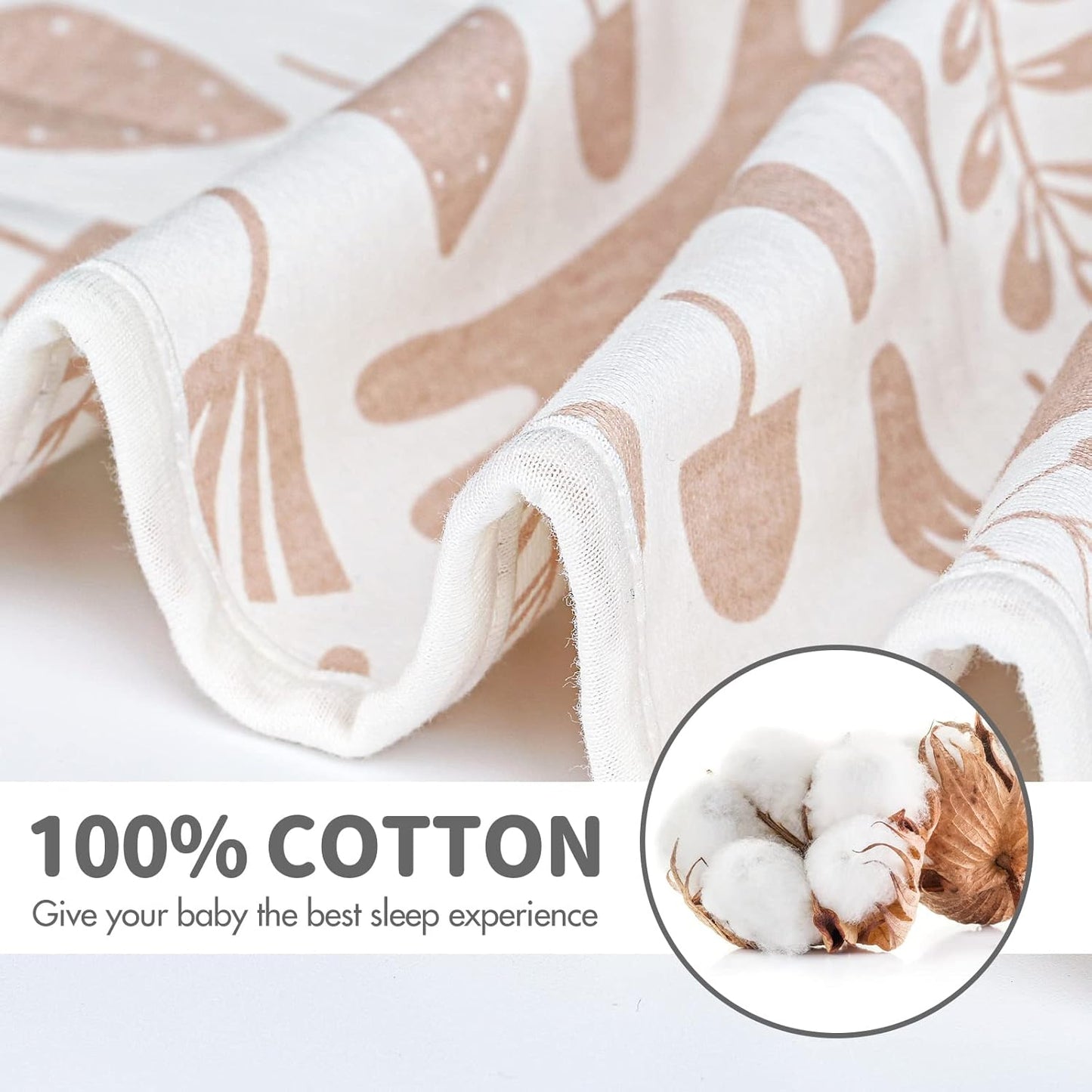 Baby Transitional Swaddle Sleep Sack - Newborn Swaddle Transition Bag with Removable Cuffs Arms Up Design, Free Wearable Blankets, Pink & Rabbit (3-6 Month)